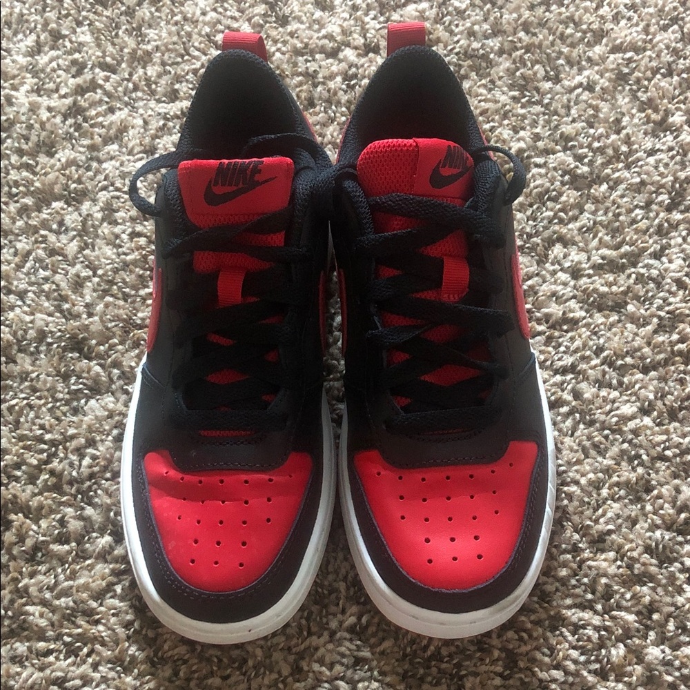 Nike Kids Court Borough Lows Red and Black